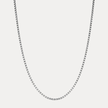 925 Sterling Silver 4mm Box Chain Necklace