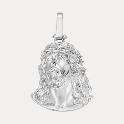 925 Sterling Silver Passion Of The Christ Jesus Piece Pendant - Medium