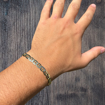 925 Sterling Silver 6mm Mariner Bracelet