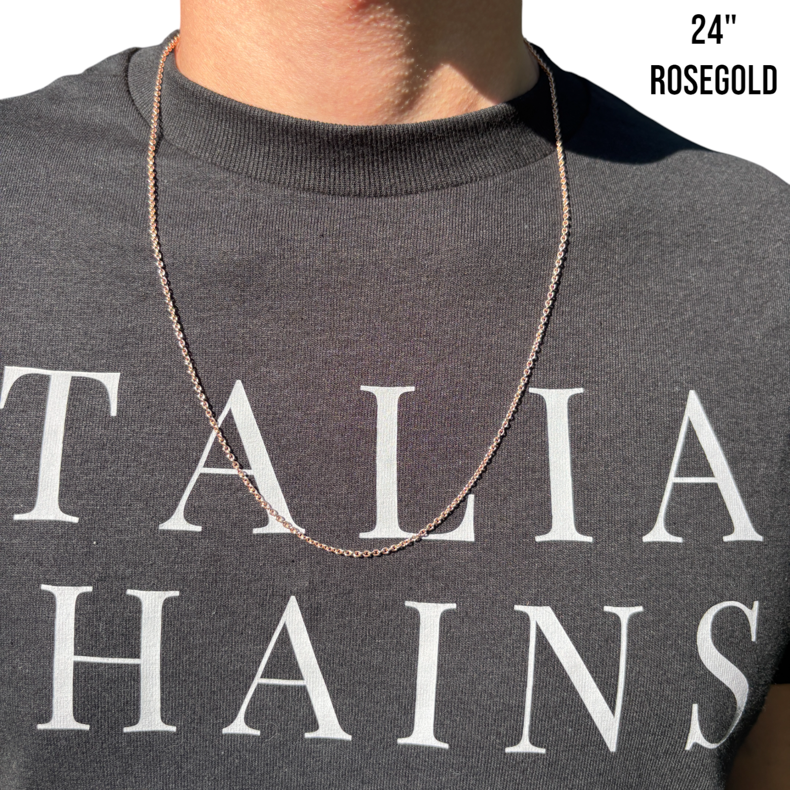 925 Sterling Silver 2mm Cable Chain Necklace