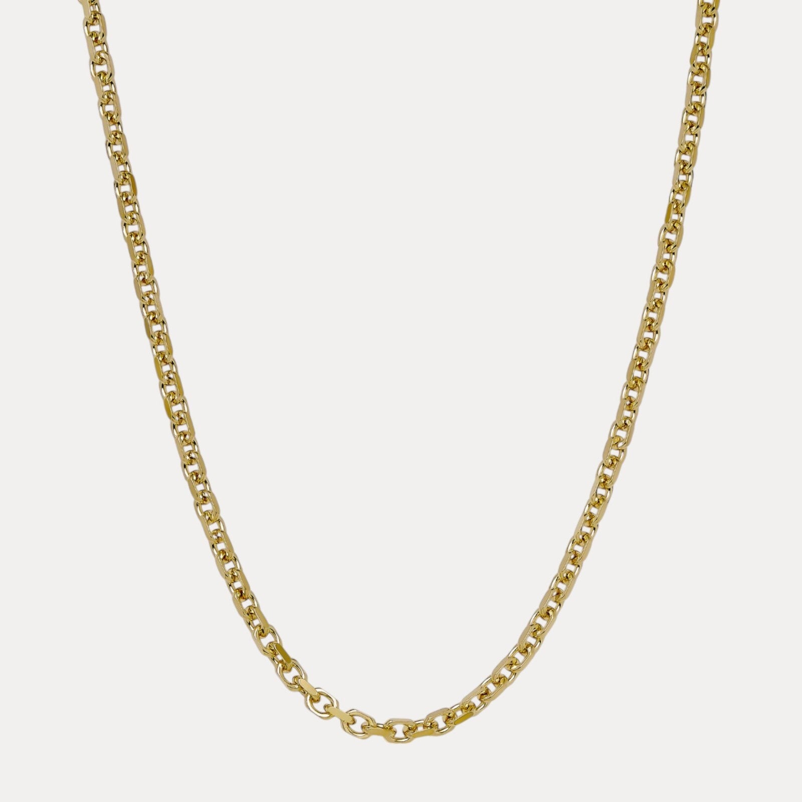 925 Sterling Silver 6mm Anchor Cable Chain Necklace