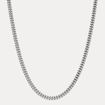 925 Sterling Silver 7mm Diamond Cut Miami Cuban Chain Necklace