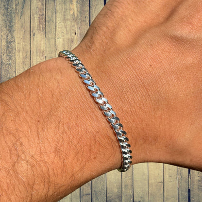 925 Sterling Silver 5mm Miami Cuban Bracelet
