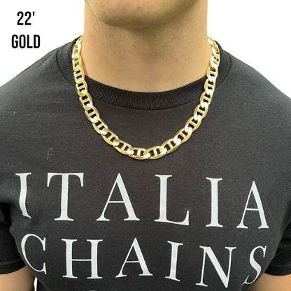 925 Sterling Silver 13mm Mariner Chain Necklace