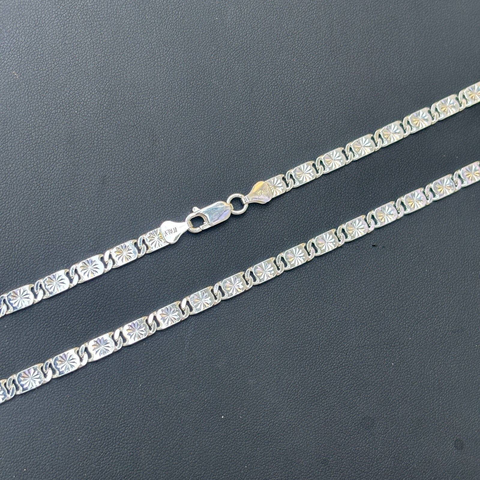 925 Sterling Silver 5mm Valentino Chain Necklace