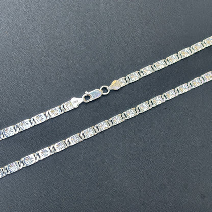 925 Sterling Silver 5mm Valentino Chain Necklace