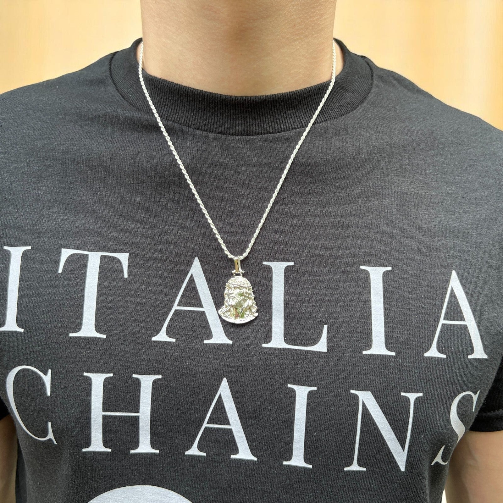 925 Sterling Silver Passion Of The Christ Jesus Piece Pendant - Small