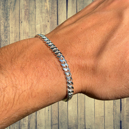 925 Sterling Silver 5mm Miami Cuban Bracelet