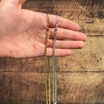 925 Sterling Silver 4mm Curb Chain Necklace