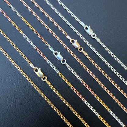 925 Sterling Silver 2mm Miami Cuban Chain Necklace