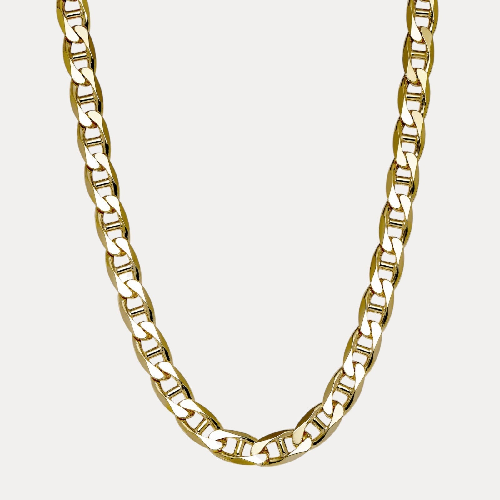 925 Sterling Silver 13mm Mariner Chain Necklace