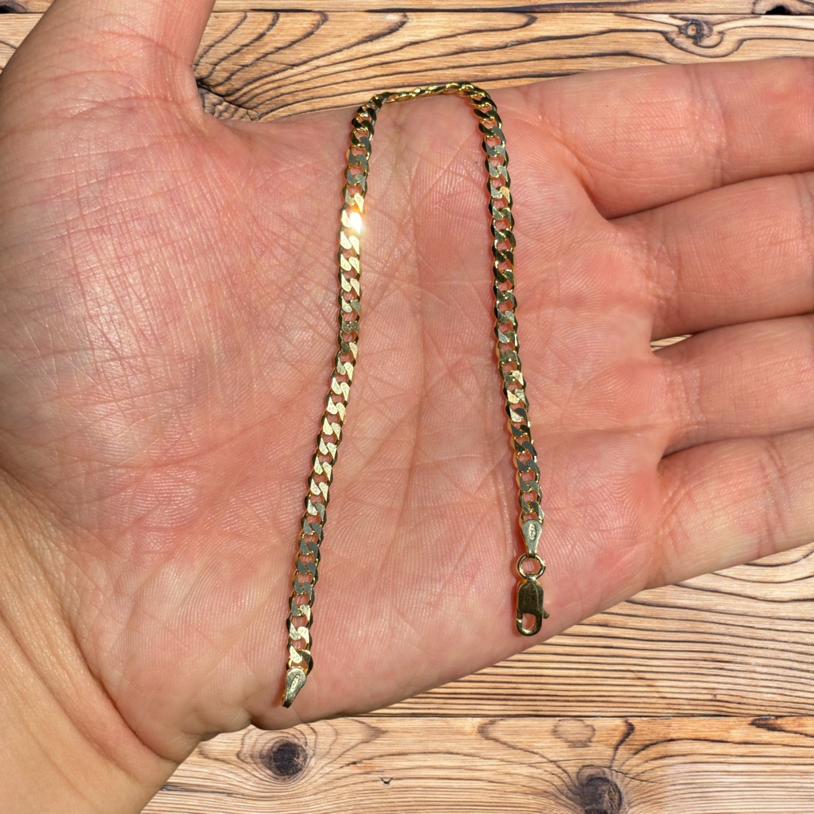 925 Sterling Silver 4mm Curb Bracelet