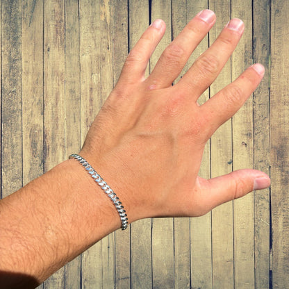 925 Sterling Silver 5mm Miami Cuban Bracelet