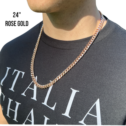 925 Sterling Silver 8mm Miami Cuban Chain Necklace