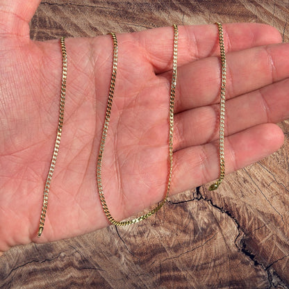 925 Sterling Silver 2mm Curb Chain Necklace