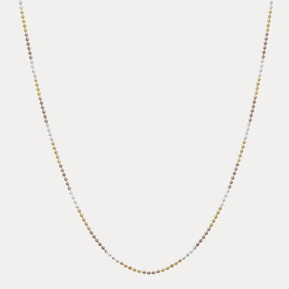 925 Sterling Silver 2.5mm Bead Chain Necklace