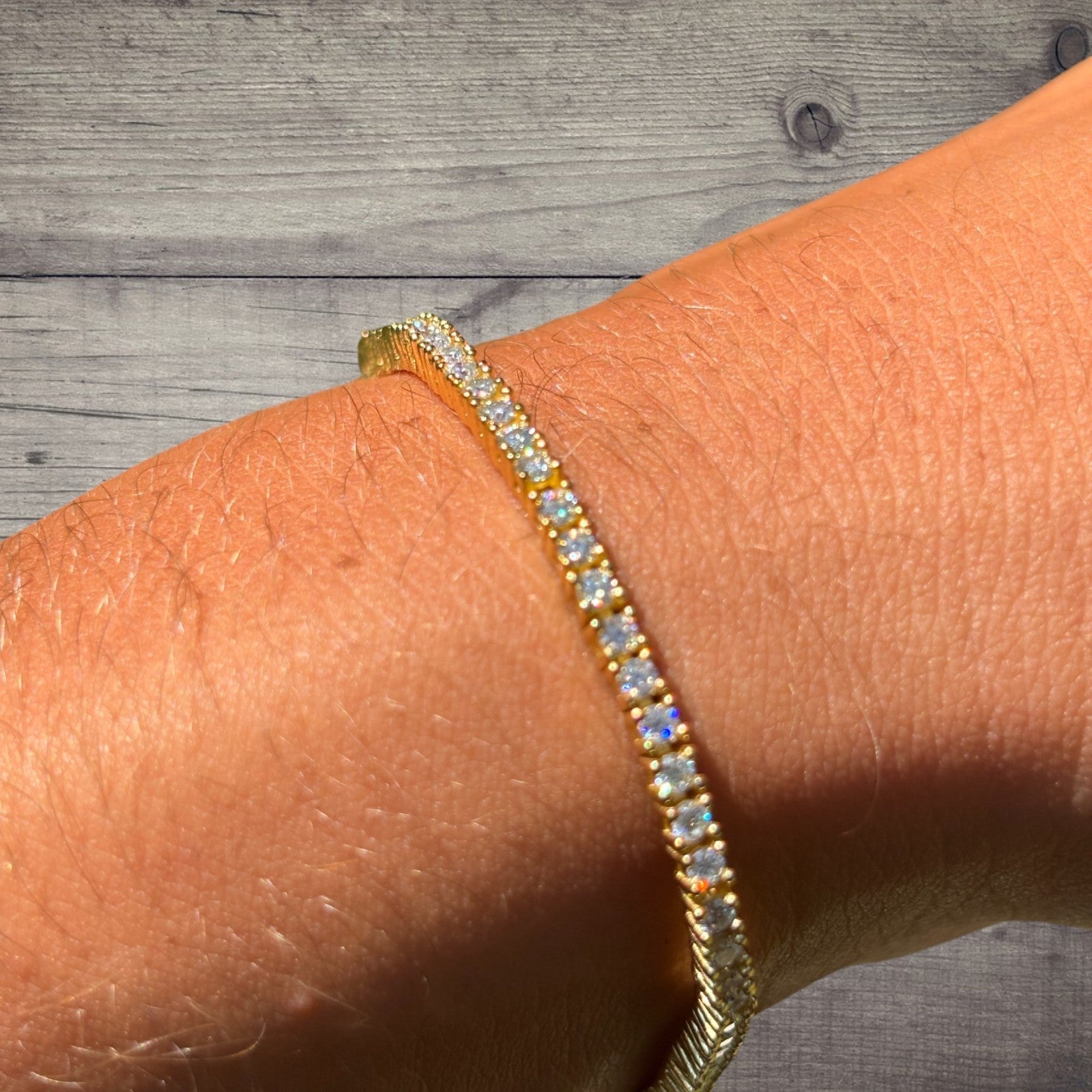 925 Sterling Silver 2mm Tennis Bracelet - CZ Or Moissanite