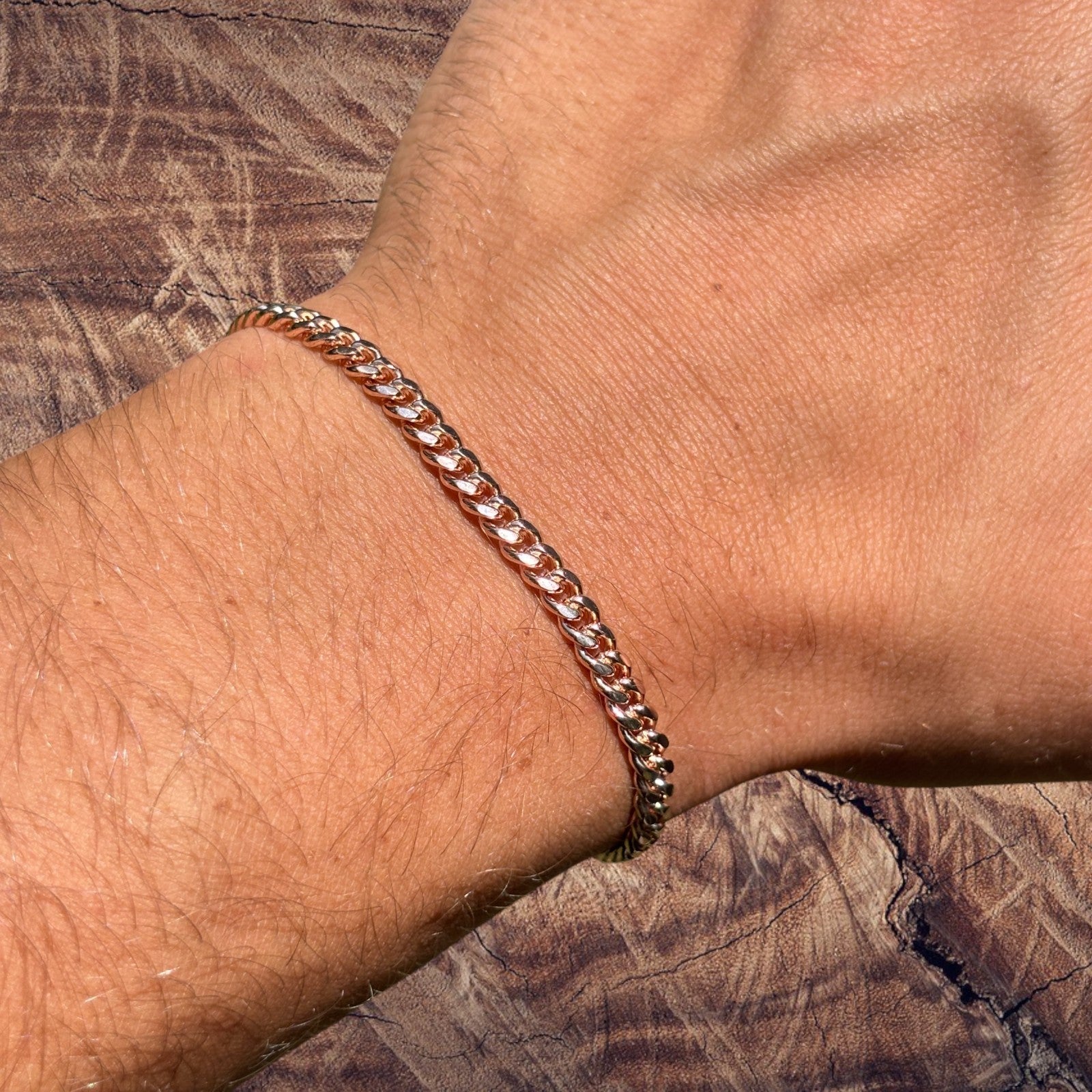 925 Sterling Silver 4mm Miami Cuban W. Box Clasp Bracelet