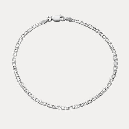925 Sterling Silver 2.5mm Mariner Bracelet