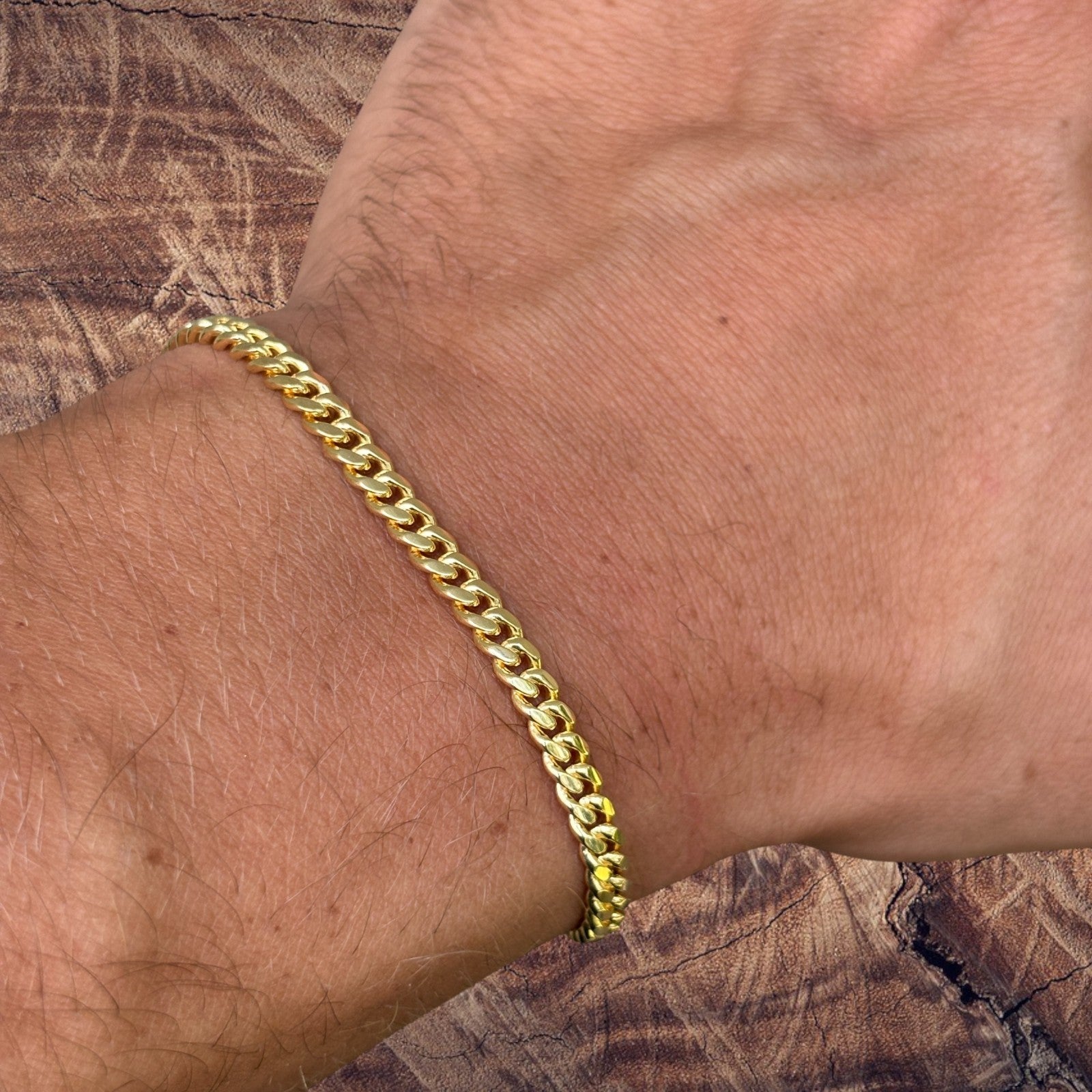 925 Sterling Silver 4mm Miami Cuban W. Box Clasp Bracelet