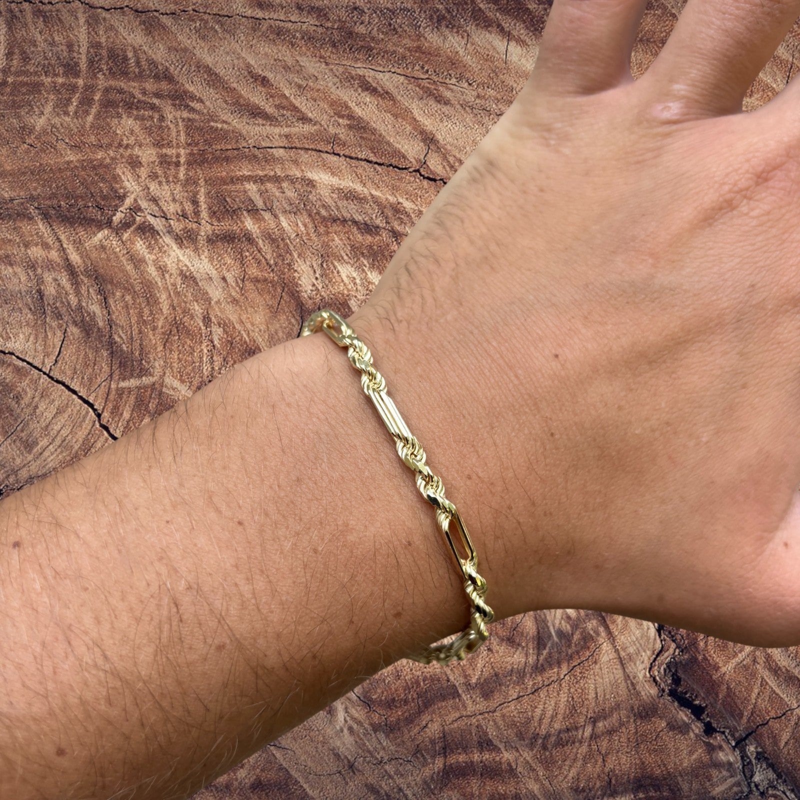 925 Sterling Silver 4mm Figarope Milano Bracelet