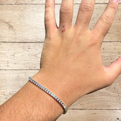 925 Sterling Silver 3mm Franco Bracelet