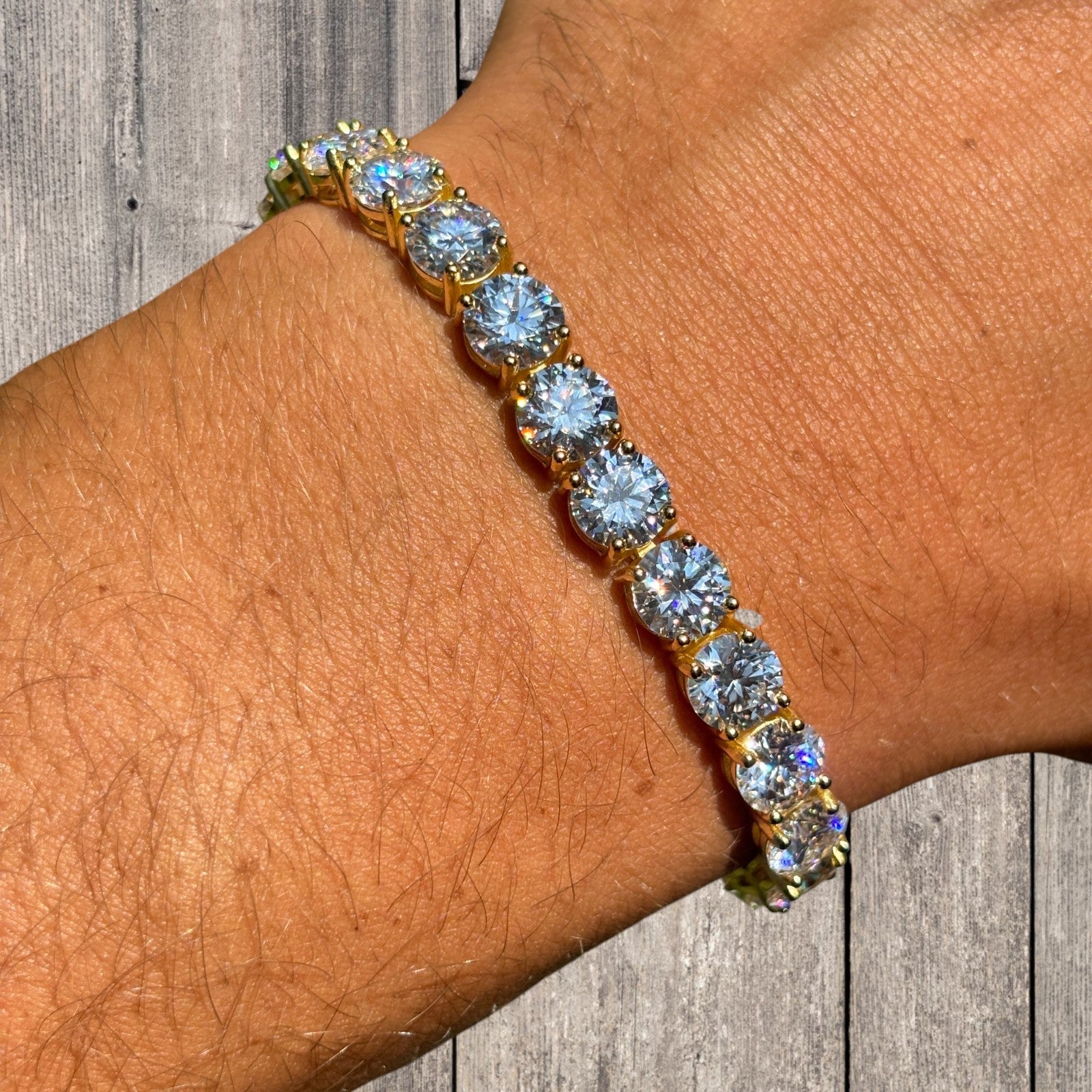 925 Sterling Silver 7mm Tennis Bracelet - CZ Or Moissanite