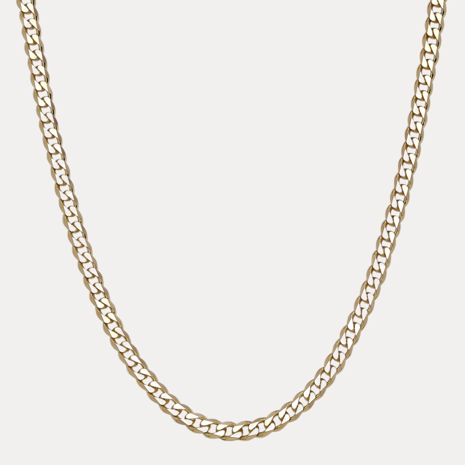 925 Sterling Silver 8mm Curb Chain Necklace