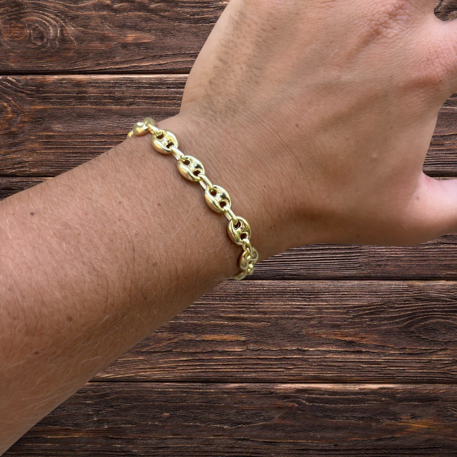 925 Sterling Silver 8mm Puffed Gucci Bracelet