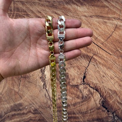 925 Sterling Silver 13.5mm Curb Chain Necklace