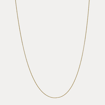 925 Sterling Silver 1.8mm Diamond Cut Rope Chain Necklace
