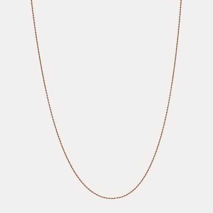 925 Sterling Silver 1.8mm Diamond Cut Rope Chain Necklace