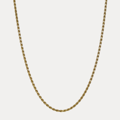 925 Sterling Silver 6mm Diamond Cut Rope Chain Necklace