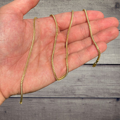 925 Sterling Silver 2mm Franco Chain Necklace