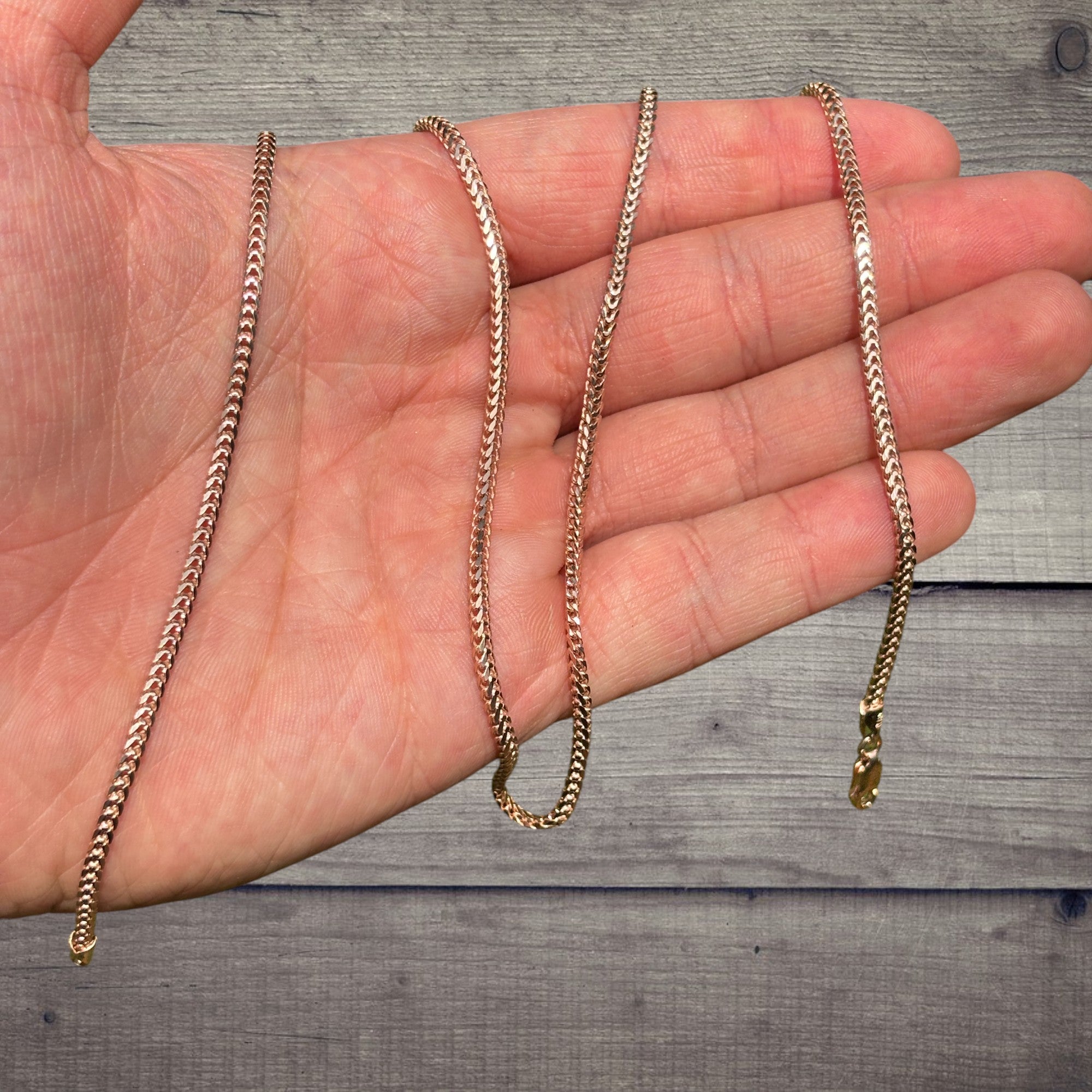 925 Sterling Silver 2mm Franco Chain Necklace