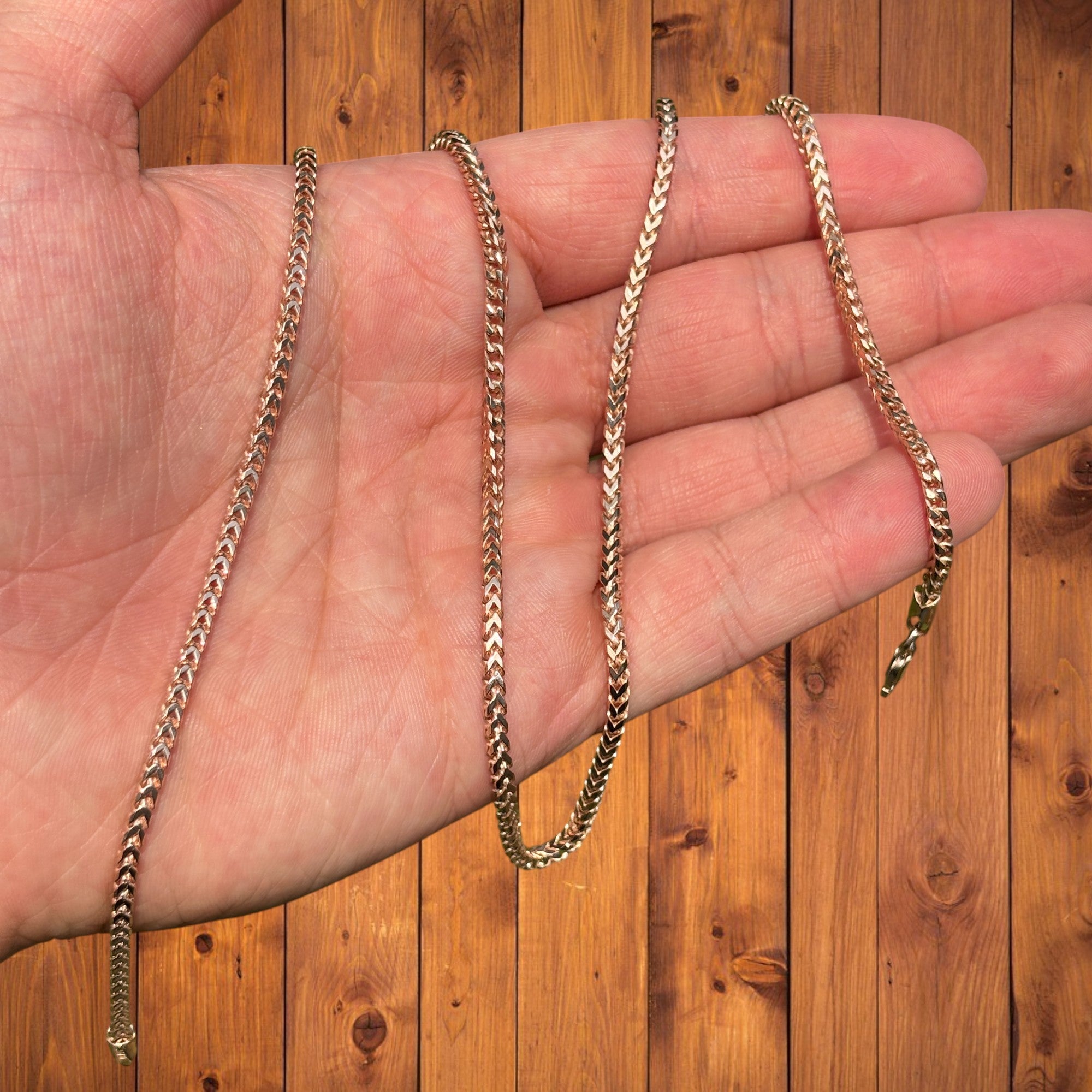 925 Sterling Silver 2.5mm Franco Chain Necklace