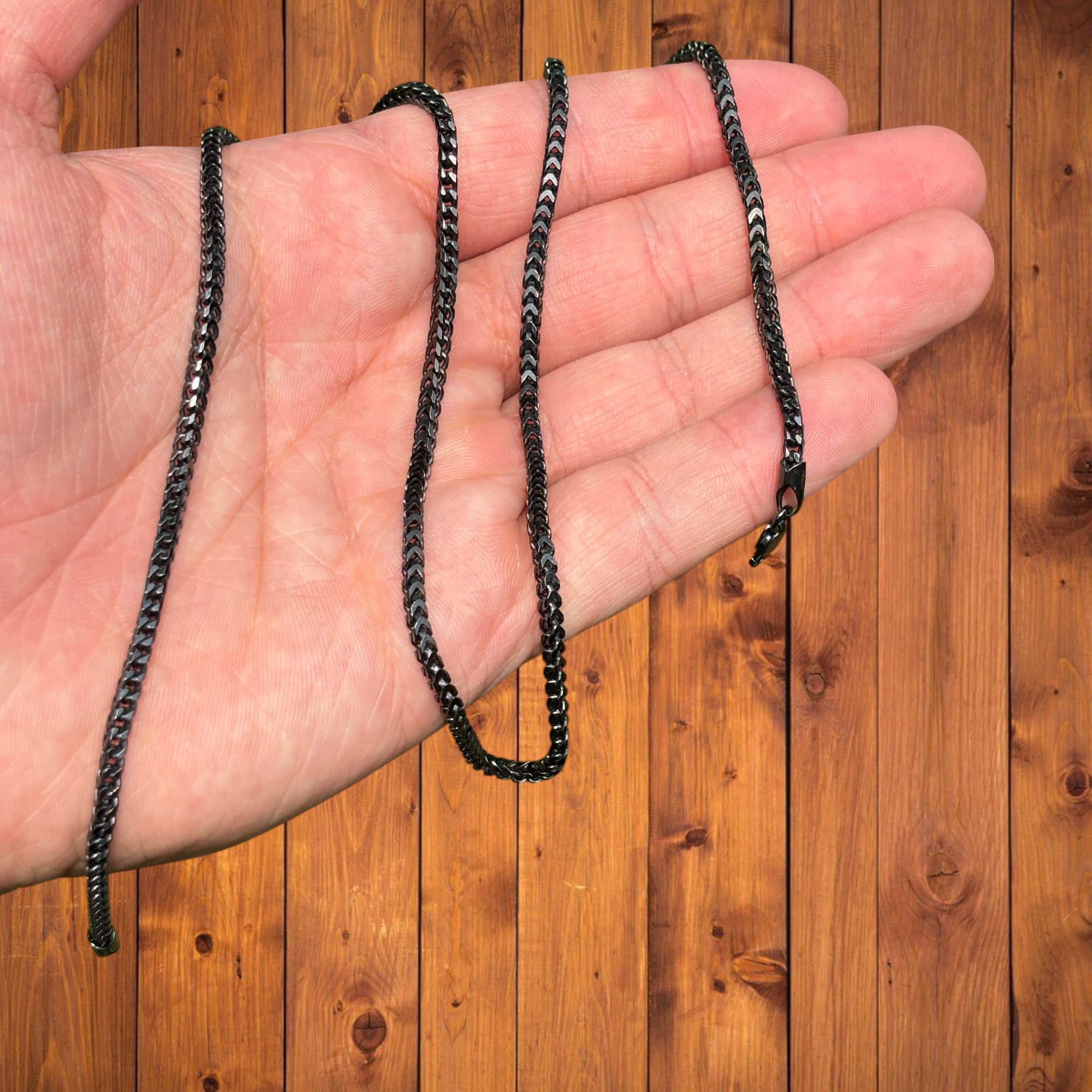 925 Sterling Silver 2.5mm Franco Chain Necklace