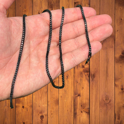 925 Sterling Silver 2.5mm Franco Chain Necklace