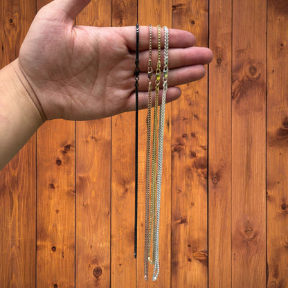 925 Sterling Silver 2.5mm Franco Chain Necklace