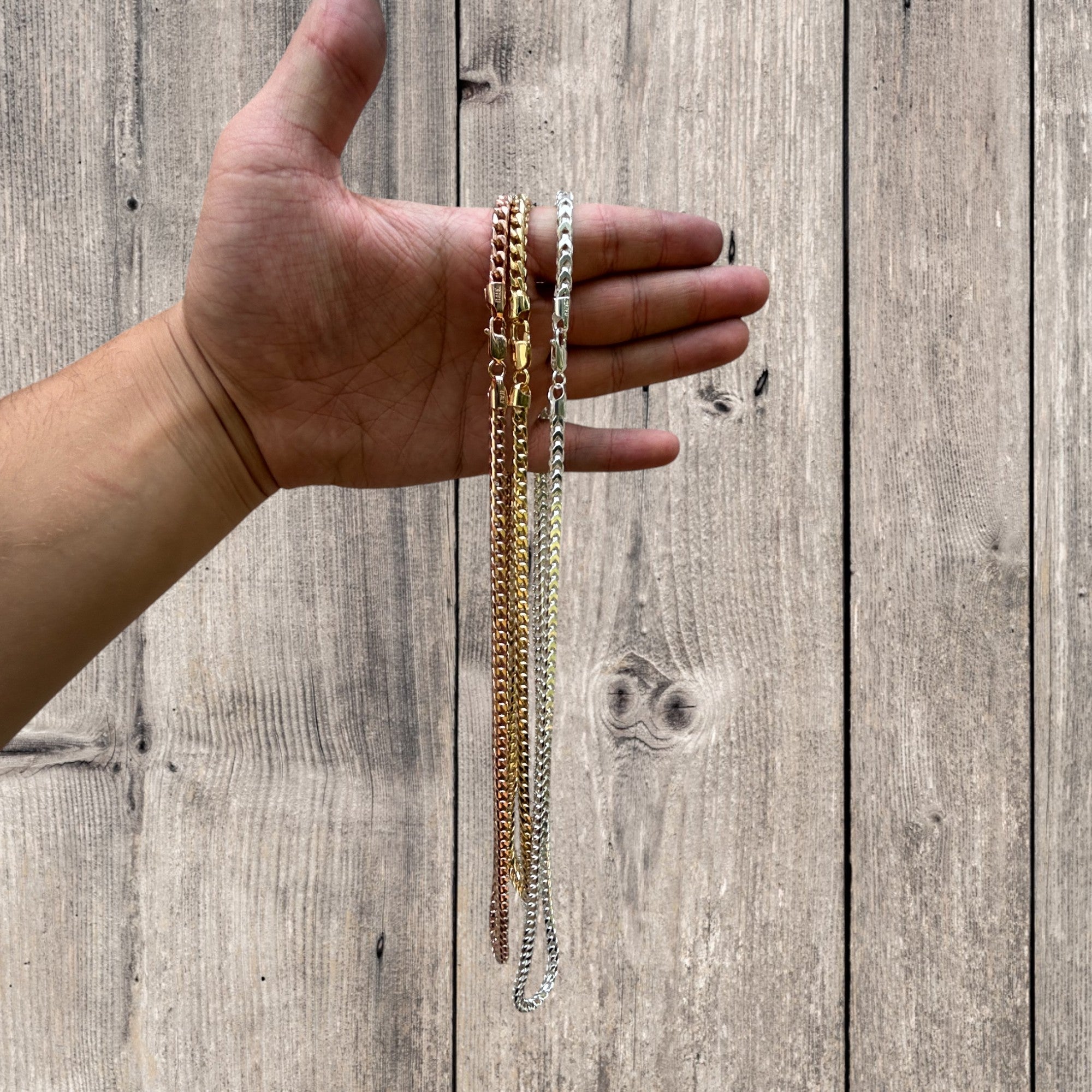 925 Sterling Silver 5mm Franco Chain Necklace