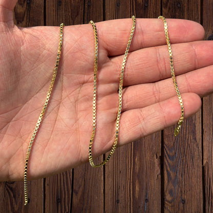 925 Sterling Silver 2mm Box Chain Necklace