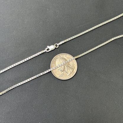 925 Sterling Silver 2mm Box Chain Necklace