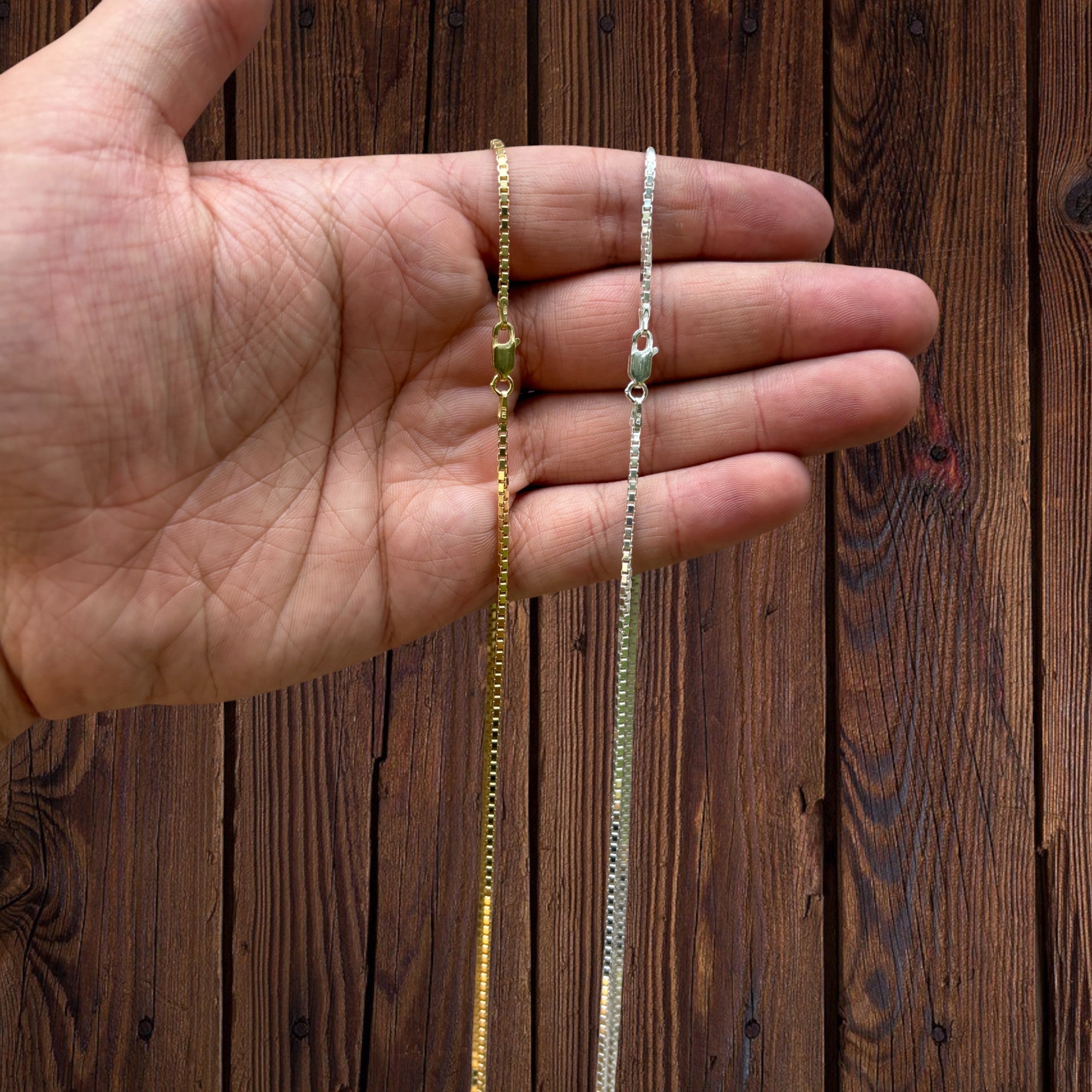 925 Sterling Silver 2mm Box Chain Necklace