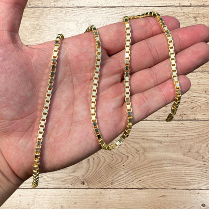 925 Sterling Silver 4mm Box Chain Necklace