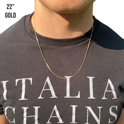 925 Sterling Silver 1mm Box Chain Necklace