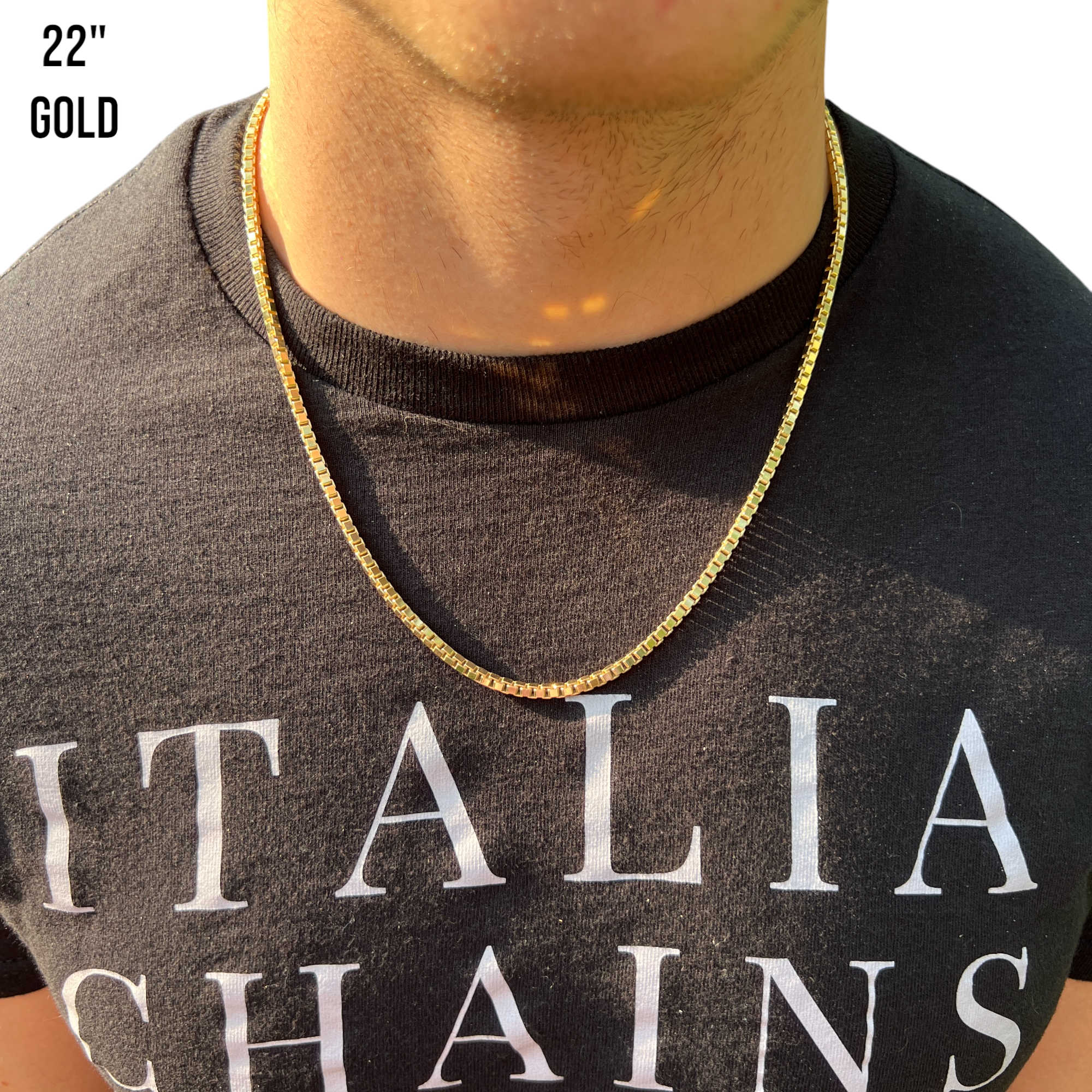 925 Sterling Silver 3mm Box Chain Necklace