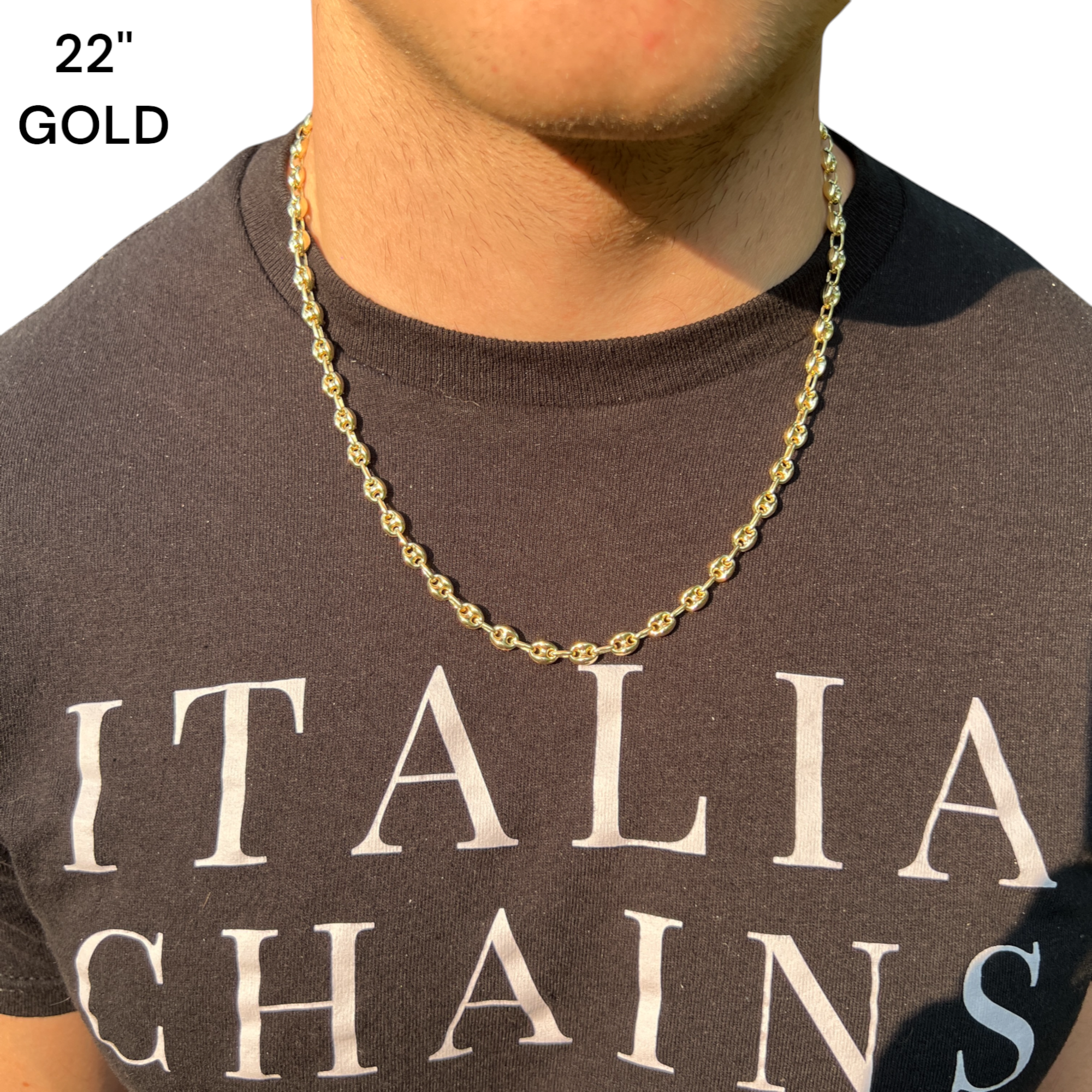 925 Sterling Silver 6mm Puffed Gucci Chain Necklace