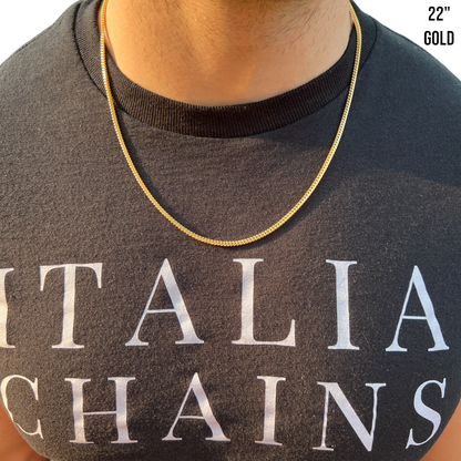 925 Sterling Silver 2mm Franco Chain Necklace