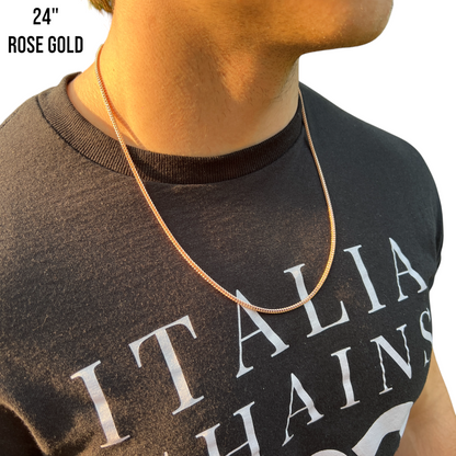 925 Sterling Silver 2mm Franco Chain Necklace