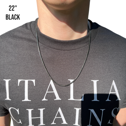 925 Sterling Silver 2.5mm Franco Chain Necklace